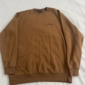 Columbia Brown Crewneck Sweater with Relaxed Fit